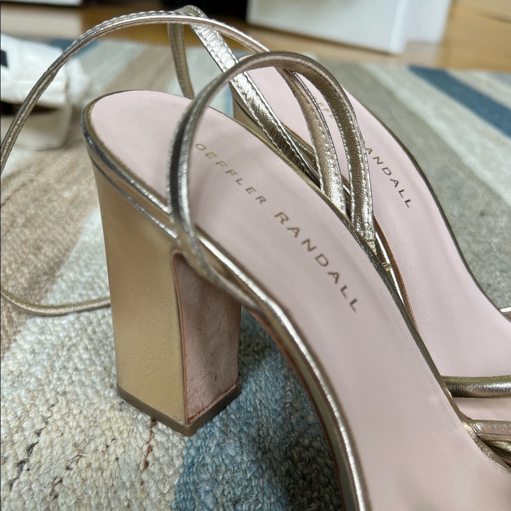 Loeffler Randall Maeve Bow Ankle Strap Block Heel Sandals - Picture 8 of 11